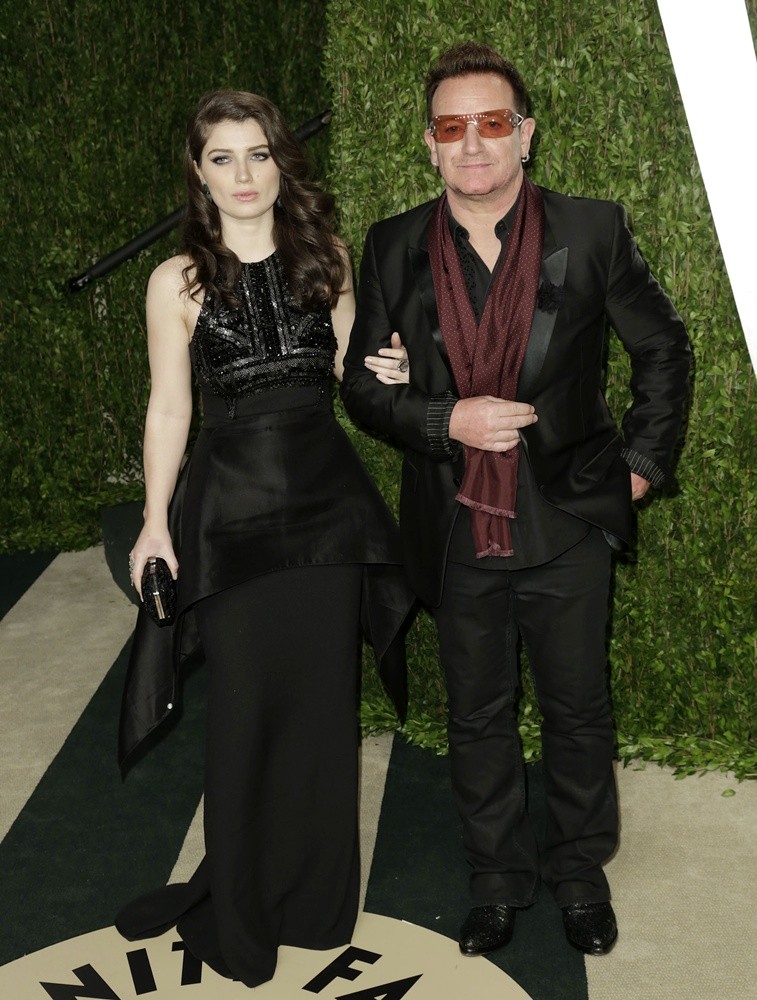 Memphis Eve Hewson;Bono;<br>2013 Vanity Fair Oscar Party - Arrivals