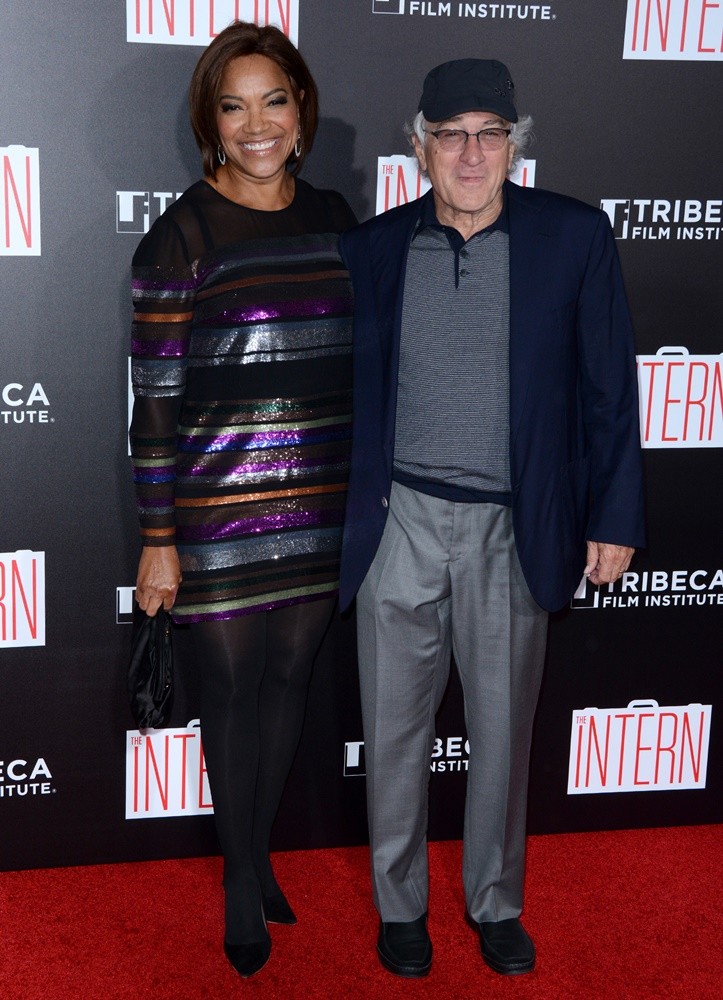 Grace Hightower;Robert De Niro;<br>New York Premiere of Warner Bros. Pictures' The Intern - Red Carpet Arrivals