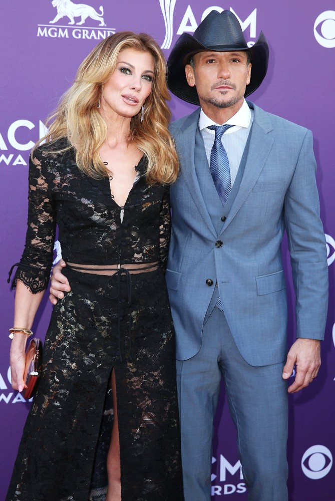 Faith Hill;Tim McGraw;<br>48th Annual ACM Awards - Arrivals