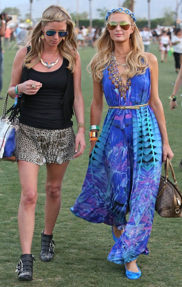 Paris Hilton;Nicky Hilton;<br>The 2013 Coachella Valley Music and Arts Festival - Week 1 Day 2