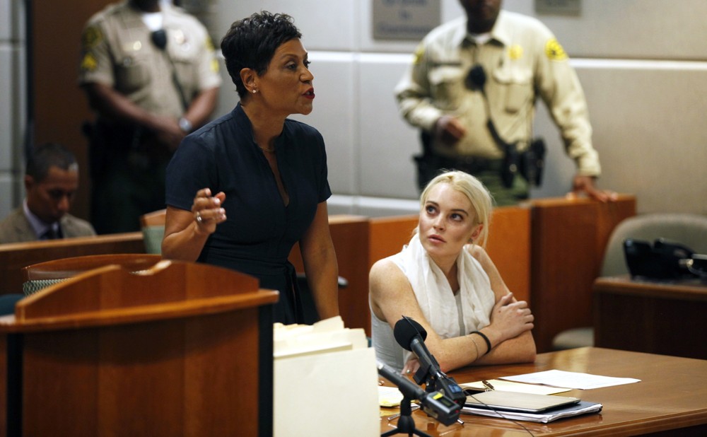 Shawn Chapman Holley;Lindsay Lohan;<br>Lindsay Lohan Before Being Escorted from The Courtroom in Handcuffs