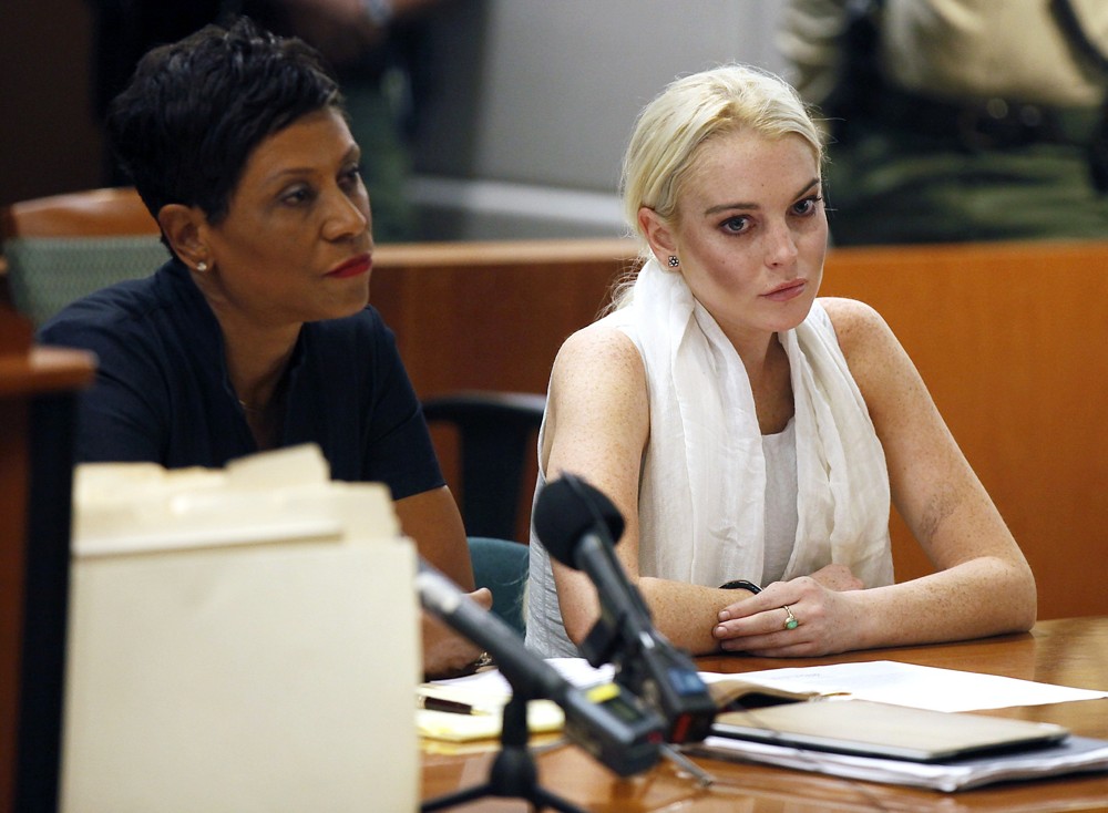 Shawn Chapman Holley;Lindsay Lohan;<br>Lindsay Lohan Before Being Escorted from The Courtroom in Handcuffs