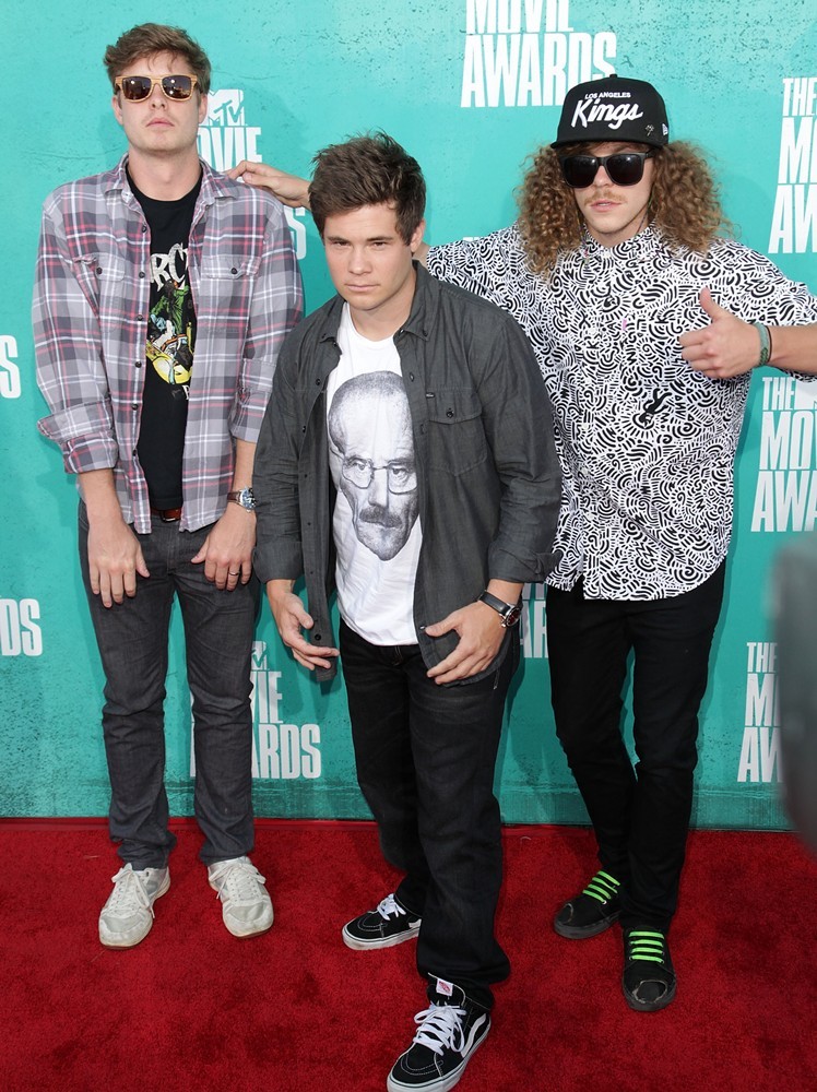 Anders Holm;Adam DeVine;Blake Anderson;<br>2012 MTV Movie Awards - Arrivals