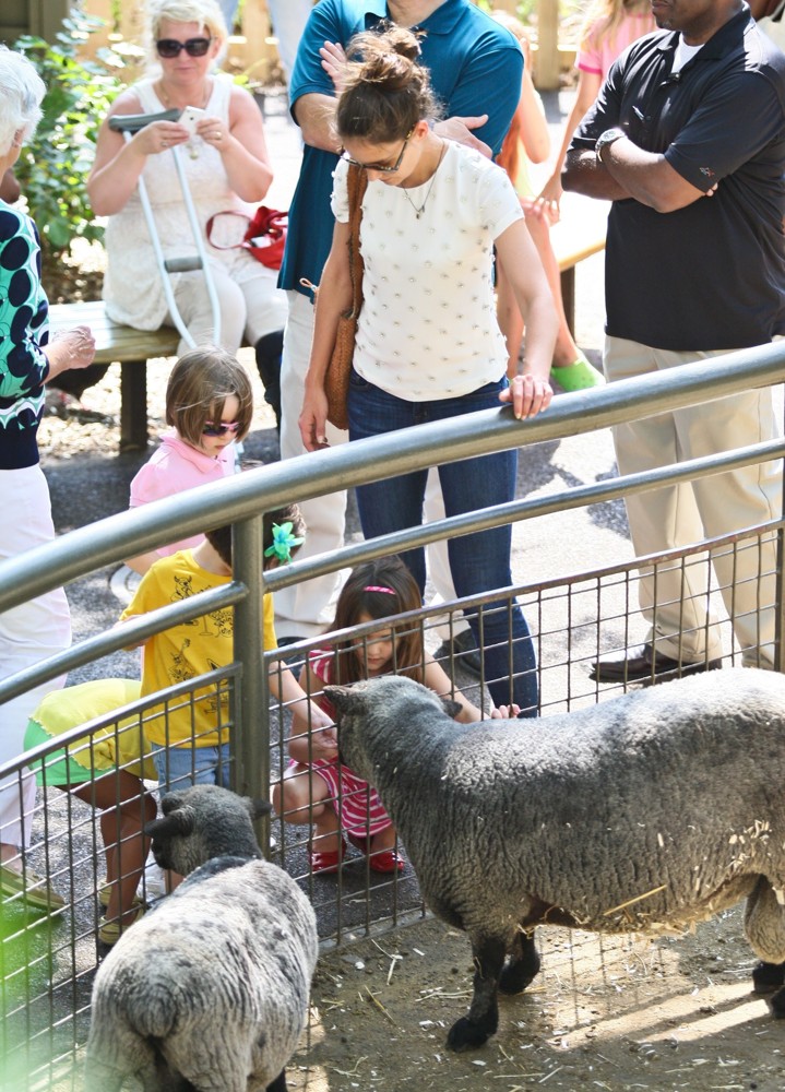 Suri Cruise;Katie Holmes;<br>Katie Holmes and Suri Cruise Spend The Afternoon at The Central Park Zoo