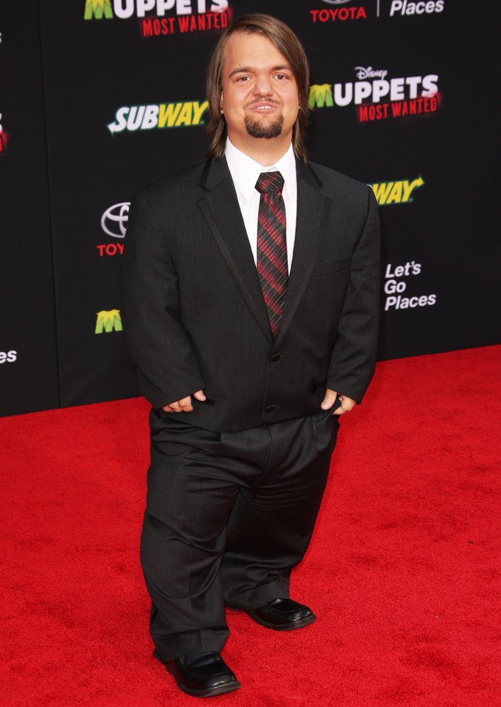 Hornswoggle;<br>Los Angeles Premiere of Disney's Muppets Most Wanted - Red Carpet Arrivals