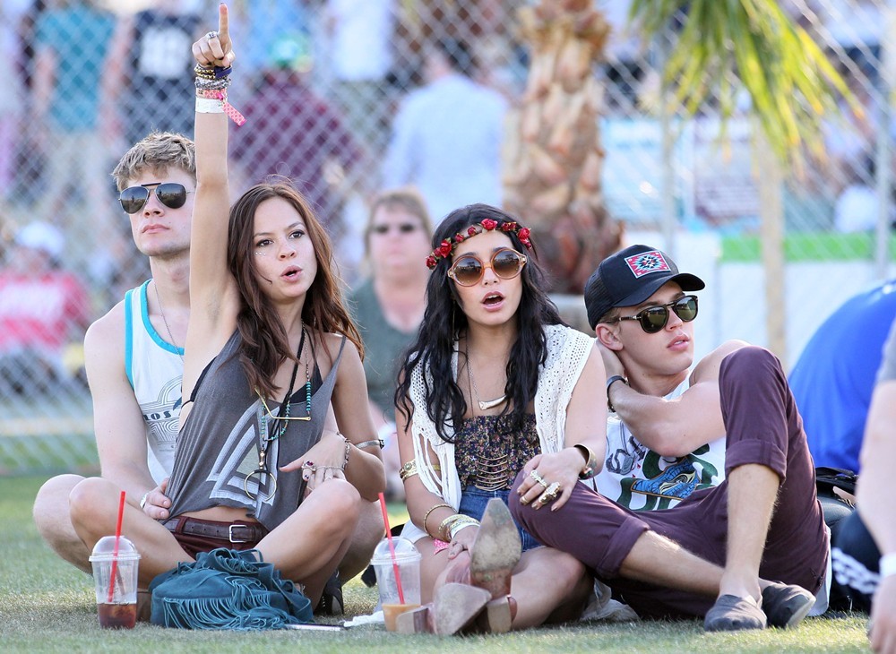 Vanessa Hudgens;Austin Butler;<br>Celebrities at The 2012 Coachella Valley Music and Arts Festival - Day 3