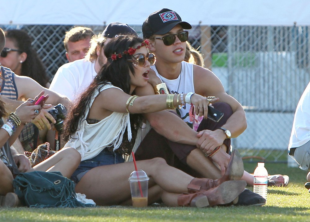 Vanessa Hudgens;Austin Butler;<br>Celebrities at The 2012 Coachella Valley Music and Arts Festival - Day 3