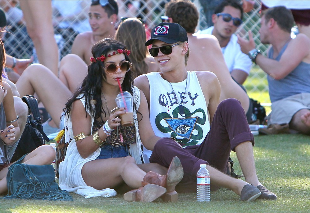 Vanessa Hudgens;Austin Butler;<br>Celebrities at The 2012 Coachella Valley Music and Arts Festival - Day 3