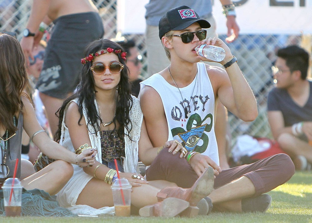 Vanessa Hudgens;Austin Butler;<br>Celebrities at The 2012 Coachella Valley Music and Arts Festival - Day 3