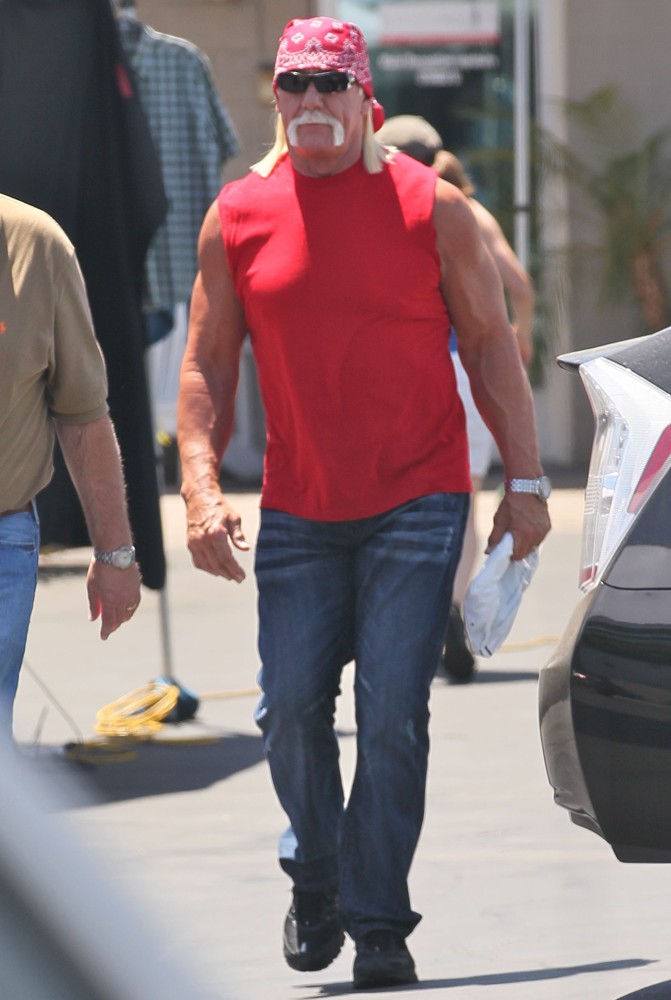 Hulk Hogan;<br>Hulk Hogan Filming A Commercial