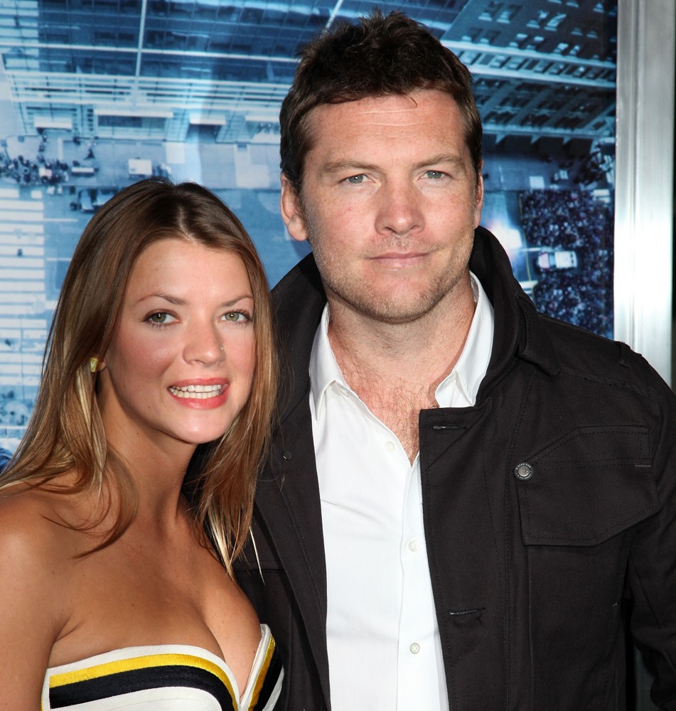 Crystal Humphries;Sam Worthington;<br>Premiere of Man on a Ledge