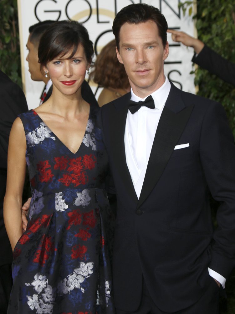 Sophie Hunter;Benedict Cumberbatch;<br>72nd Annual Golden Globe Awards - Arrivals