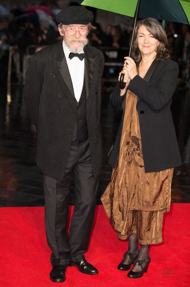 John Hurt, Ann Rees Meyers<br>58th BFI London Film Festival: Opening Night - The Imitation Game Screening - Arrivals