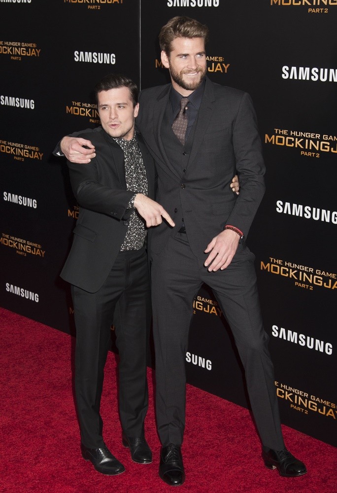 Josh Hutcherson;Liam Hemsworth;<br>The Hunger Games: Mockingjay, Part 2 New York Premiere