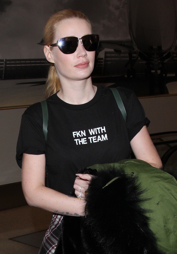 Iggy Azalea Arrives at Los Angeles International Airport