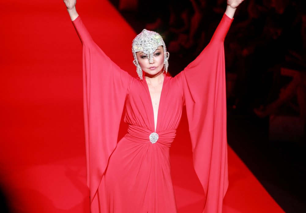 Irina Pantaeva;<br>Mercedes-Benz Fashion Week Fall 2015 - Go Red for Women Red Dress Collection - Runway