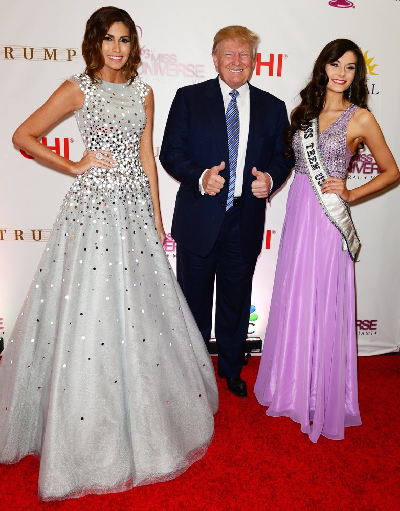 Gabriela Isler;Donald Trump;K. Lee Graham;<br>The 63rd Annual Miss Universe Pageant - Red Carpet Arrivals