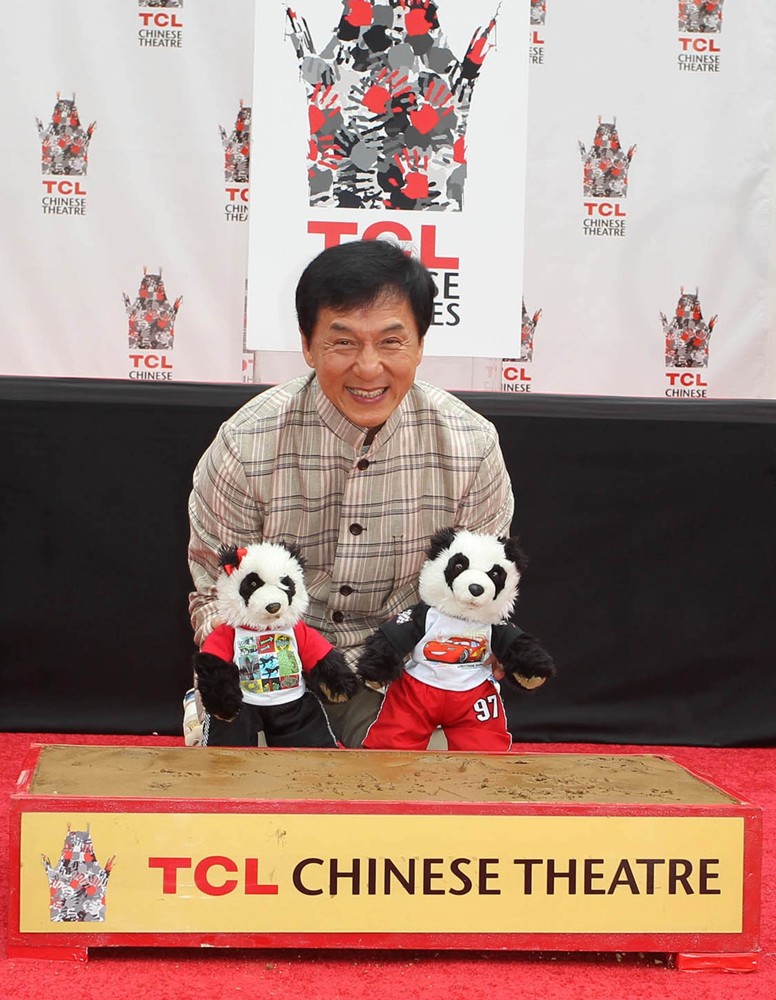 Jackie Chan;<br>Jackie Chan Is Honoured with A Hand and Foot Print Ceremony