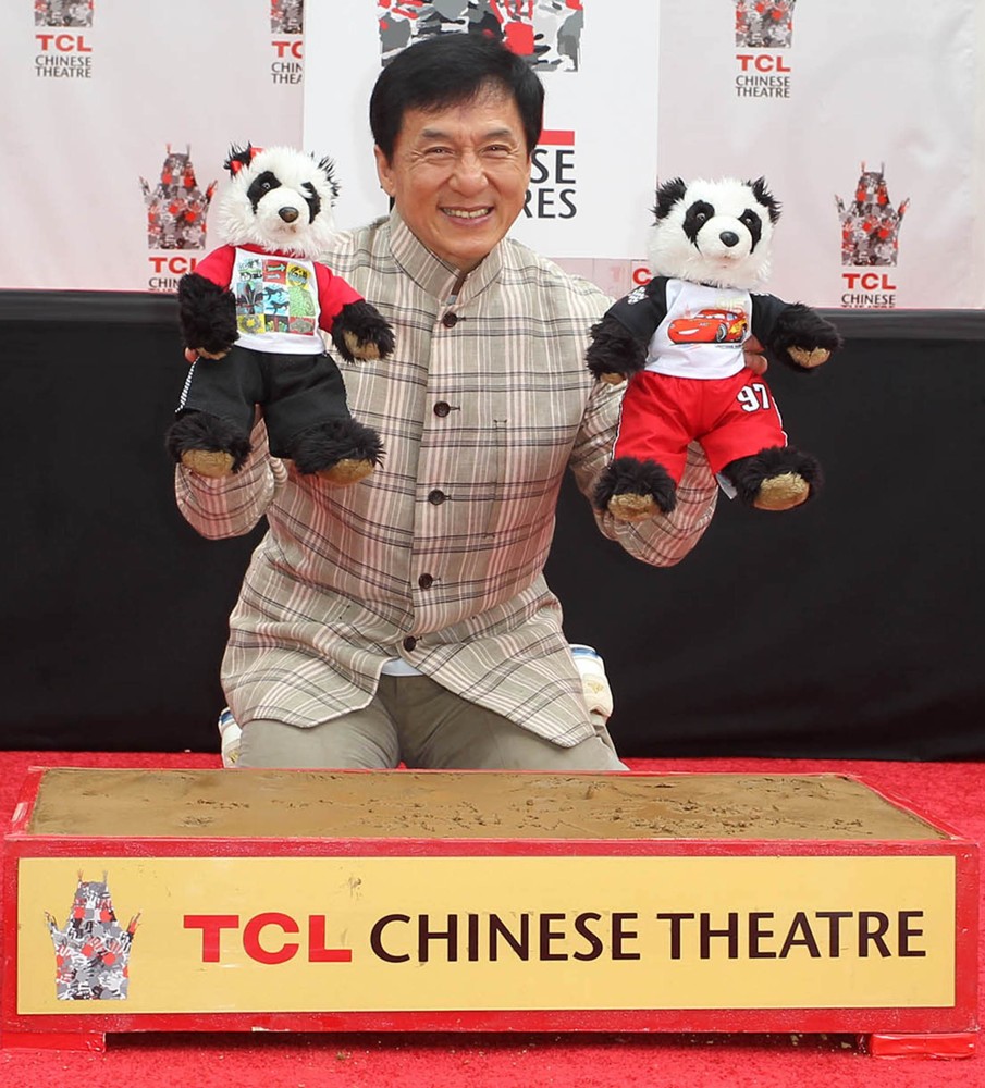 Jackie Chan;<br>Jackie Chan Is Honoured with A Hand and Foot Print Ceremony