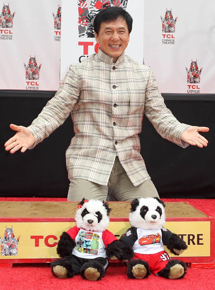Jackie Chan;<br>Jackie Chan Is Honoured with A Hand and Foot Print Ceremony