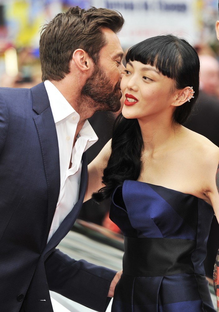 Hugh Jackman;Rila Fukushima;<br>The Wolverine U.K. Film Premiere - Arrivals