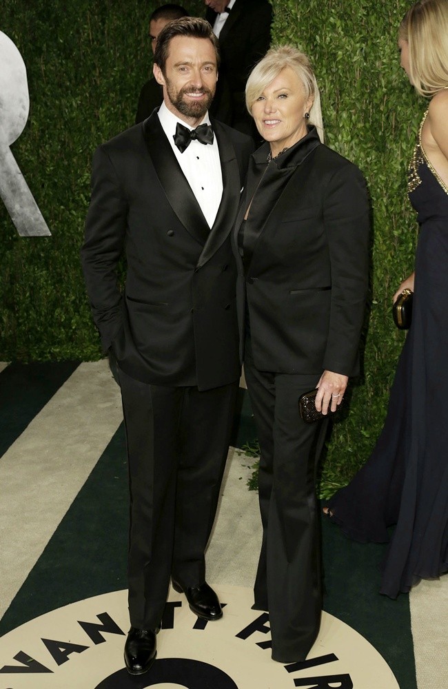 Hugh Jackman;Deborra-Lee Furness;<br>2013 Vanity Fair Oscar Party - Arrivals