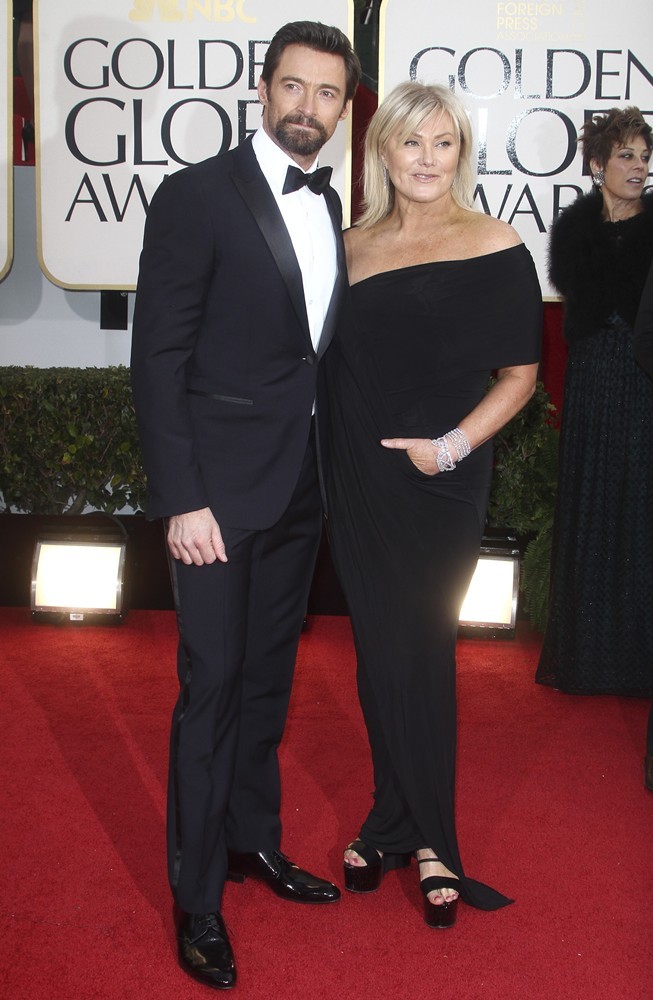 Hugh Jackman;Deborra-Lee Furness;<br>70th Annual Golden Globe Awards - Arrivals