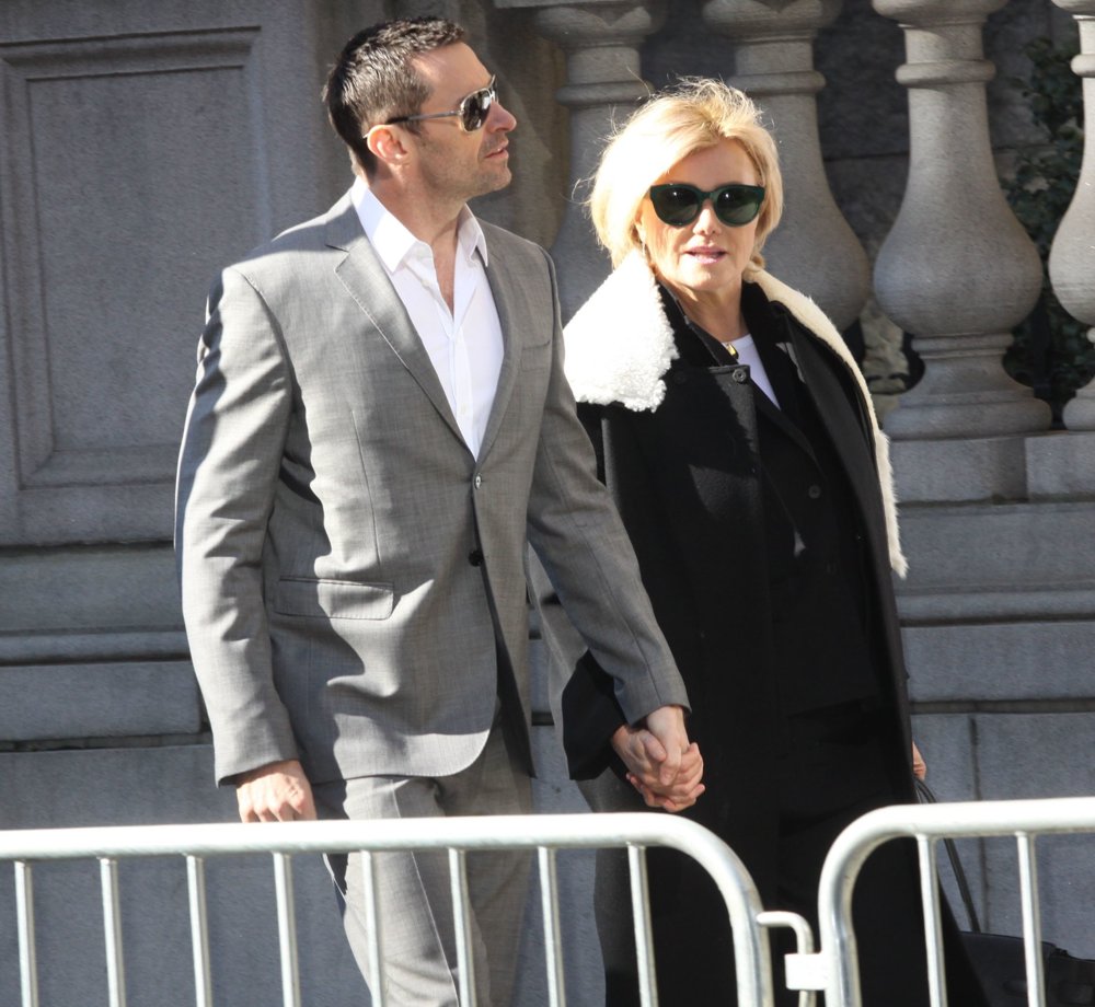 Hugh Jackman;Deborra-Lee Furness;<br>The Private Funeral Oscar de la Renta
