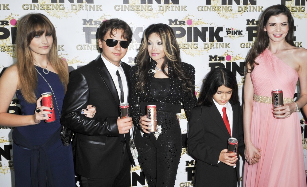 Paris Jackson;Prince Jackson;La Toya Jackson;Prince Michael II;Monica Gabor;<br>Mr. Pink's Ginseng Energy Drink Launch - Arrivals
