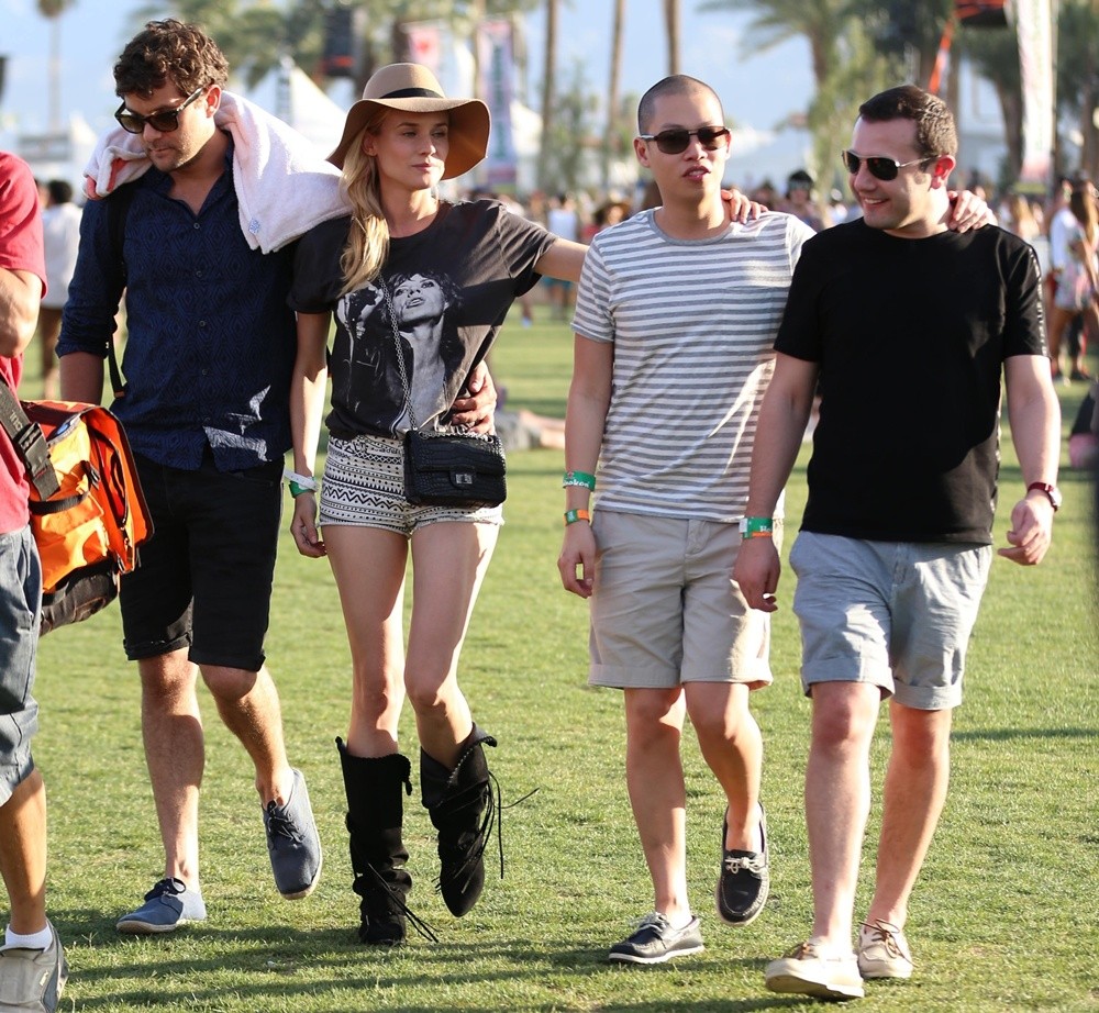 Joshua Jackson;Diane Kruger;Jason Wu;Gustavo Rangel;<br>The 2013 Coachella Valley Music and Arts Festival - Week 1 Day 2