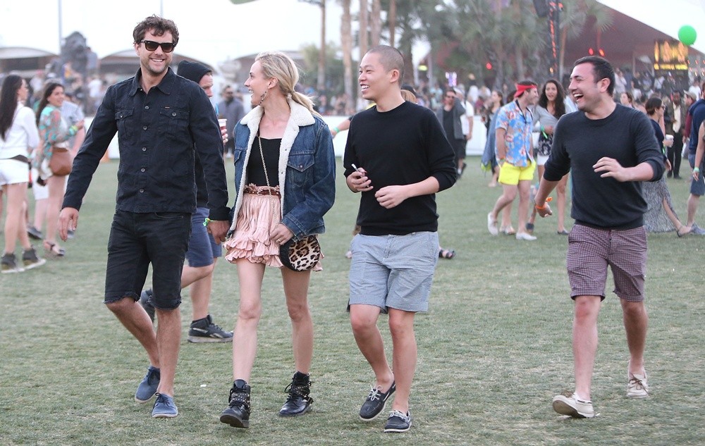 Joshua Jackson;Diane Kruger;Jason Wu;Gustavo Rangel;<br>The 2013 Coachella Valley Music and Arts Festival - Week 1 Day 3