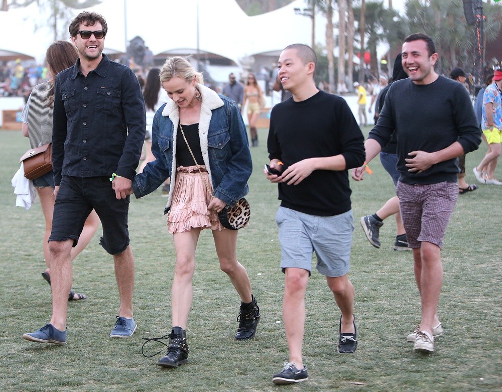 Joshua Jackson;Diane Kruger;Jason Wu;Gustavo Rangel;<br>The 2013 Coachella Valley Music and Arts Festival - Week 1 Day 3