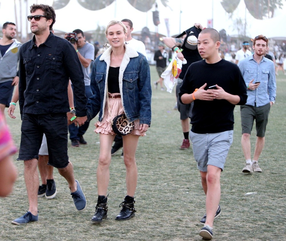 Joshua Jackson;Diane Kruger;Jason Wu;<br>The 2013 Coachella Valley Music and Arts Festival - Week 1 Day 3