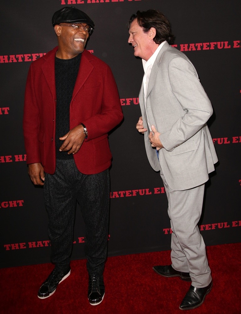 Samuel L. Jackson, Michael Madsen<br>Premiere of The Weinstein Company's The Hateful Eight - Red Carpet Arrivals