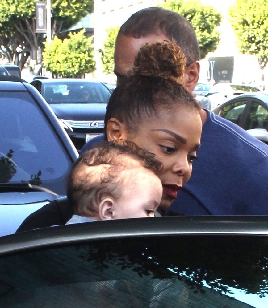 Janet Jackson Goes for Lunch with Her Son