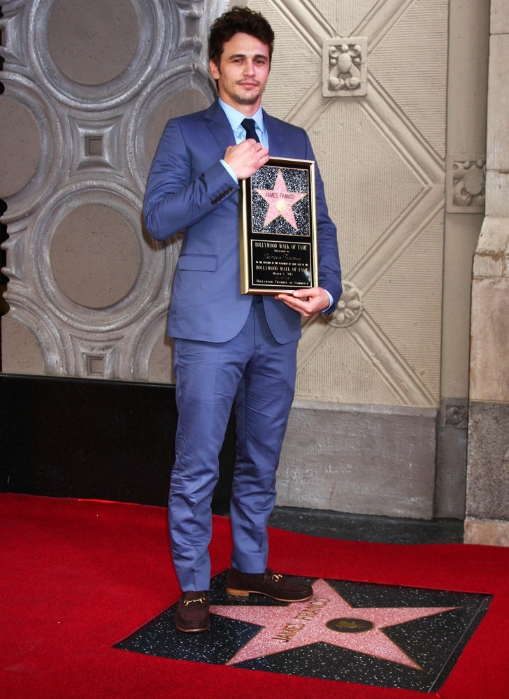 James Franco;<br>James Franco Is Honoured with A Hollywood Star on The Hollywood Walk of Fame