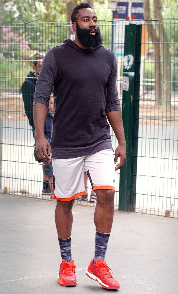 James Harden Plays Basketball at A Park