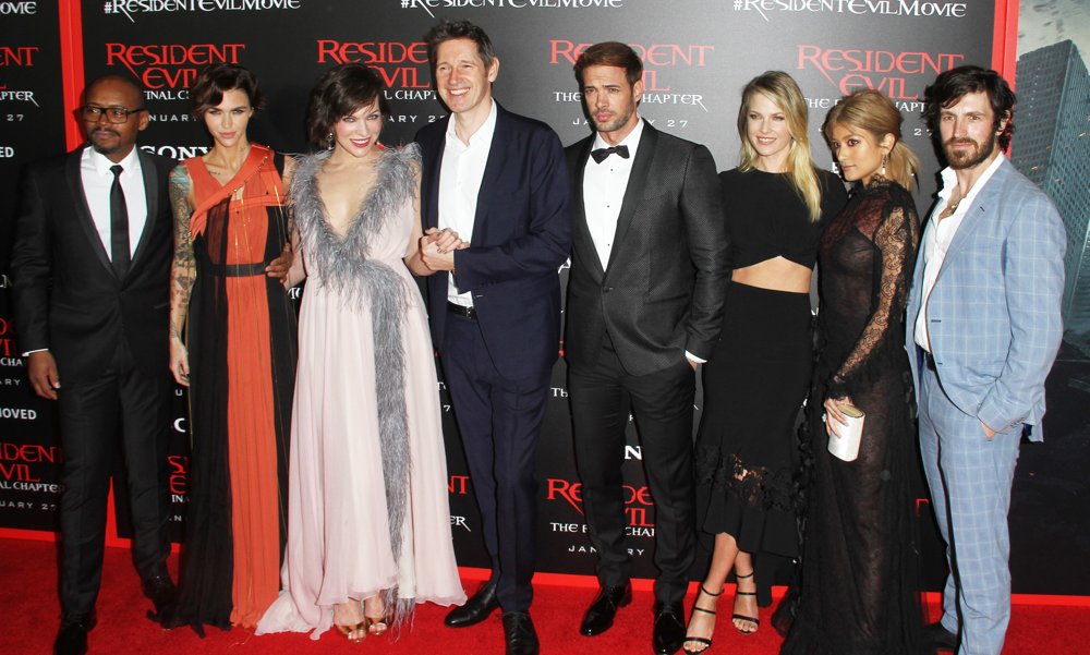 Fraser James, Ruby Rose, Milla Jovovich, Paul W.S. Anderson, William Levy, Ali Larter, Rola, Eoin Macken<br>Premiere of Sony Pictures Releasing's Resident Evil: The Final Chapter