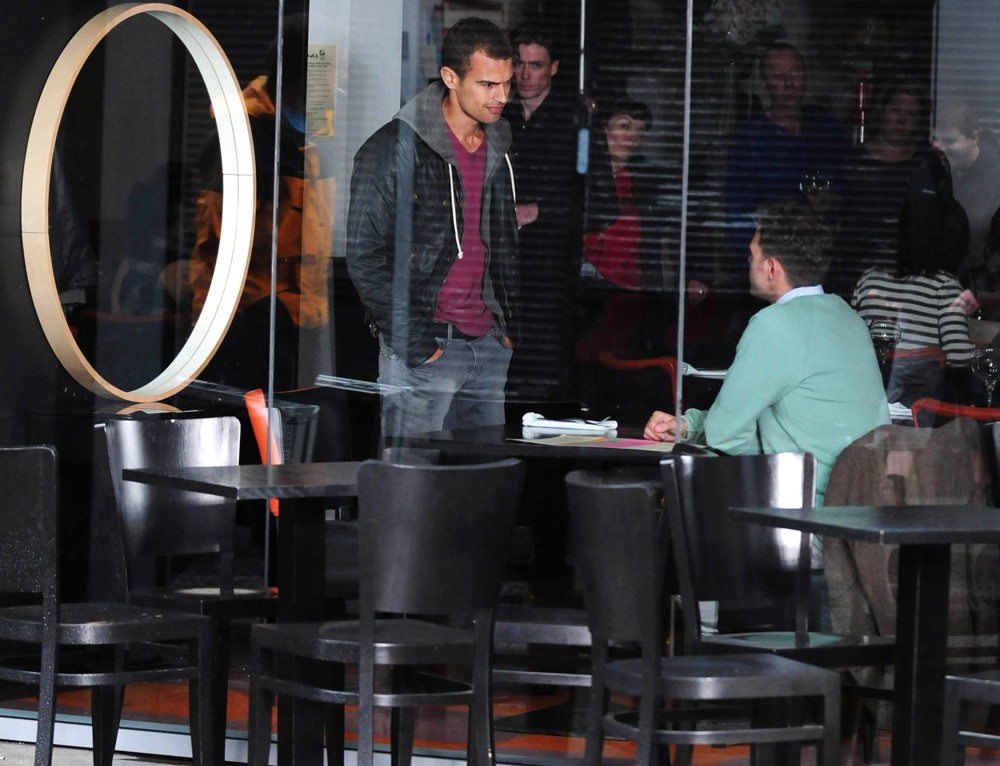 Theo James;Will Young;<br>On The Set of Drama Bedlam