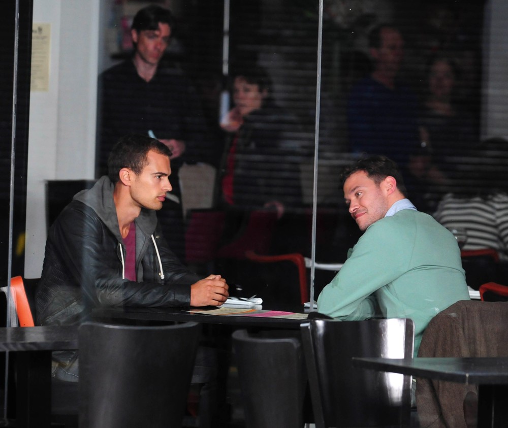 Theo James;Will Young;<br>On The Set of Drama Bedlam