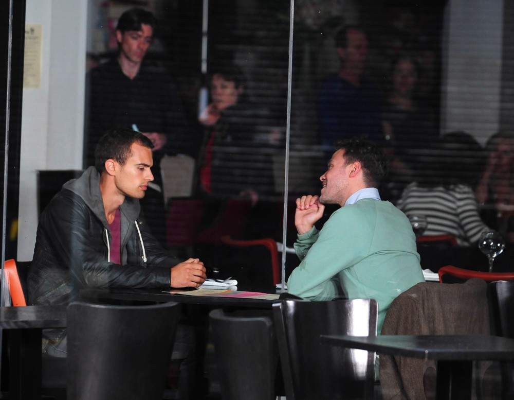 Theo James;Will Young;<br>On The Set of Drama Bedlam