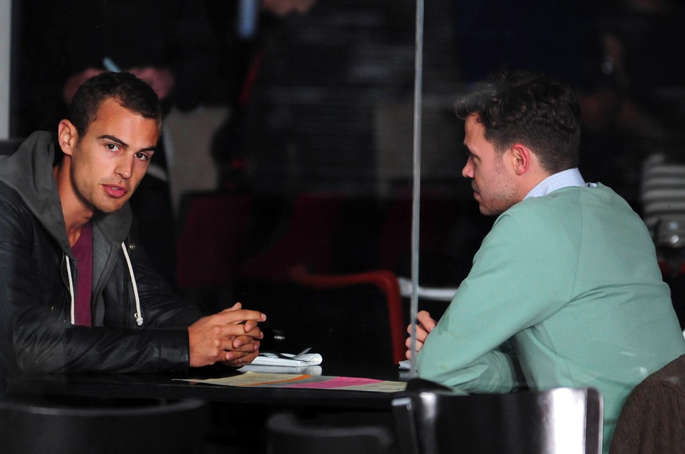 Theo James;Will Young;<br>On The Set of Drama Bedlam