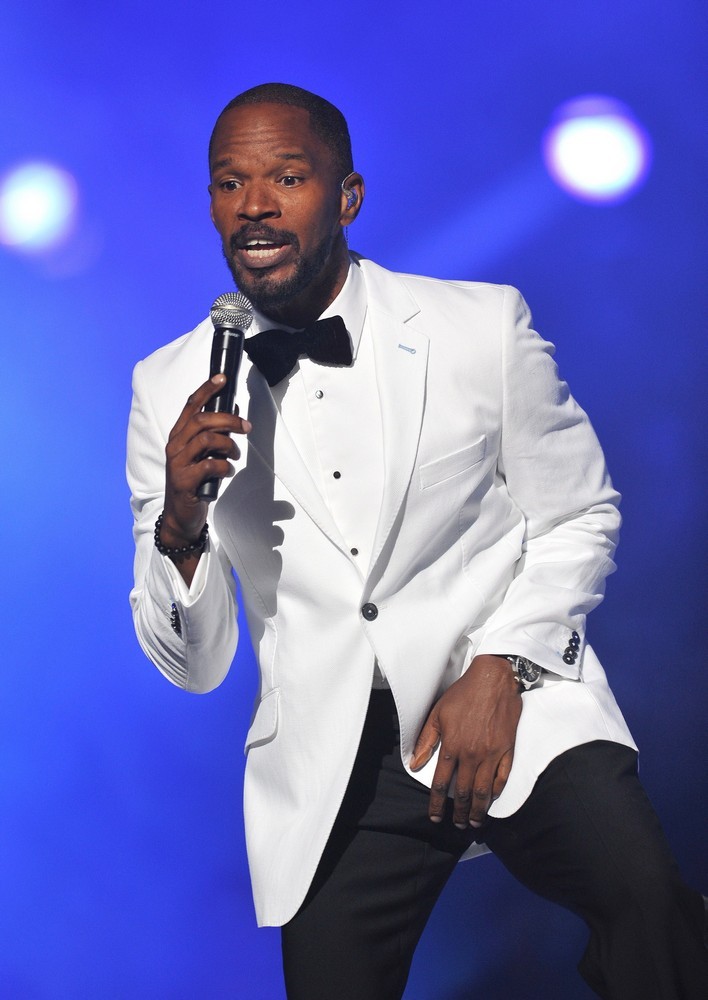 Jamie Foxx;<br>Michael Jackson Tribute Concert Held at The Cardiff Millenium Stadium