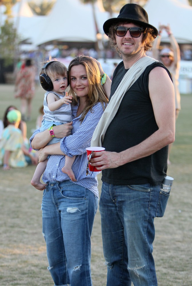 Bear Blu Jarecki;Alicia Silverstone;Christopher Jarecki;<br>Celebrities at The 2012 Coachella Valley Music and Arts Festival - Week 2 Day 2
