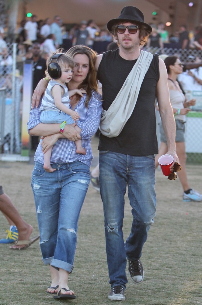 Bear Blu Jarecki;Alicia Silverstone;Christopher Jarecki;<br>Celebrities at The 2012 Coachella Valley Music and Arts Festival - Week 2 Day 2