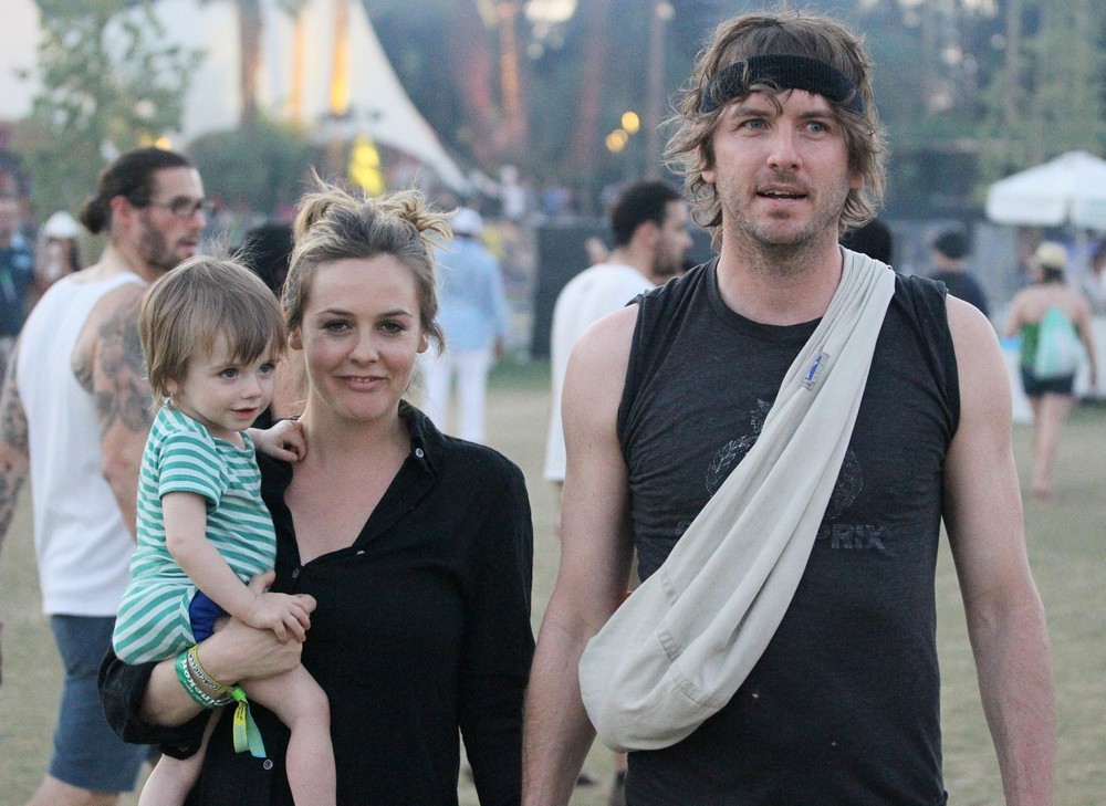 Christopher Jarecki with his wife Alicia and son, Bear Blu