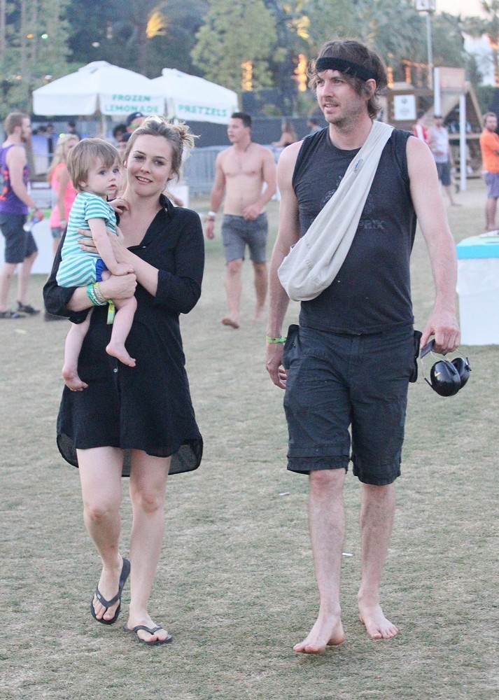 Bear Blu Jarecki;Alicia Silverstone;Christopher Jarecki;<br>Celebrities at The 2012 Coachella Valley Music and Arts Festival - Week 2 Day 3