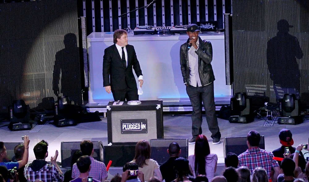 Javier Colon;<br>Javier Colon Launches Universal Citywalk's New High Tech Next Generation 5 Towers