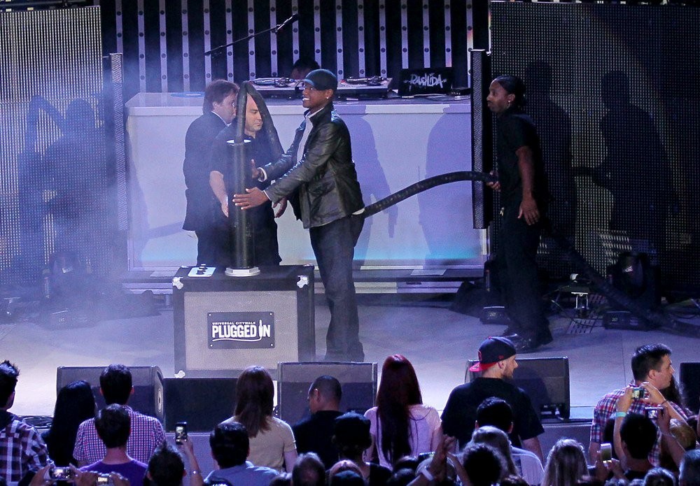 Javier Colon;<br>Javier Colon Launches Universal Citywalk's New High Tech Next Generation 5 Towers