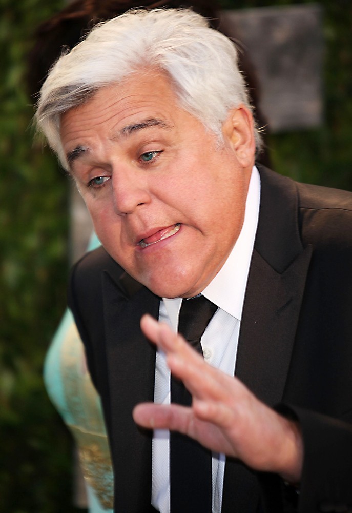 Jay Leno;<br>2012 Vanity Fair Oscar Party - Arrivals